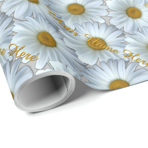 Presente Papel de Daisy Wraping Personalizado para Ofertas