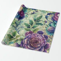 Papel de Decoupage de Móveis com Padrão Floral Per