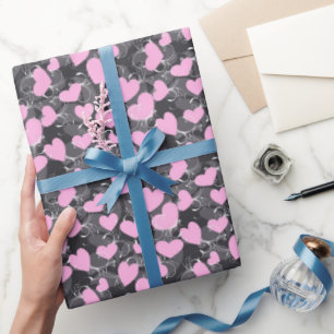 Presente Papel de Dia de os namorados de padrão Corações