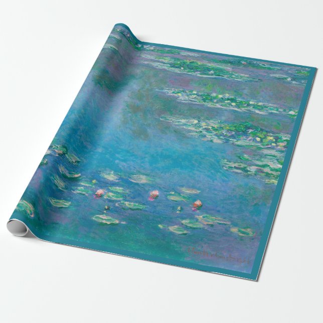 PRESENTE PAPEL DE EMBALAGEM: CLAUDE MONET : LÂMINAS DE ÁGUA (Desenrolado)