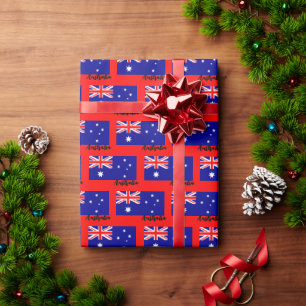 Presente Papel De Embalagem Da Austrália, Red Flag Australi
