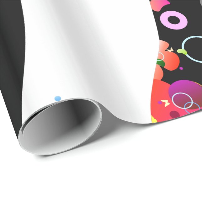 Presente Papel De Embalagem Da Garota-Borboleta 5A (Ponta do rolo)