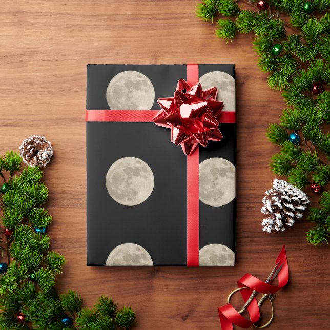 PRESENTE PAPEL DE EMBALAGEM DA LUA (Presente de Natal)