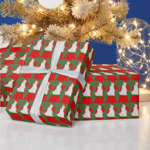 Presente Papel de embalagem da Sra. Claus Holiday