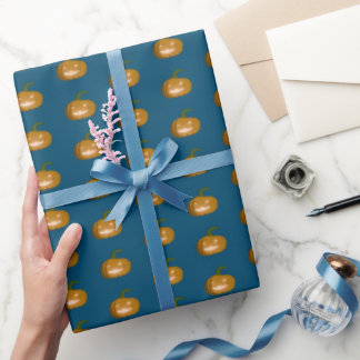 Presente Papel De Embalagem De Abóbora