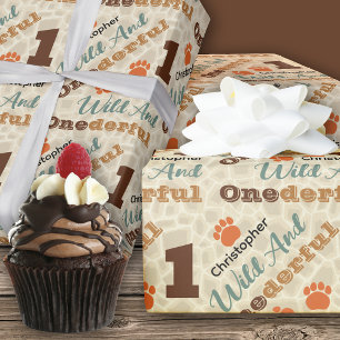 Presente Papel De Embalagem De Aniversário Selvagem E Marav