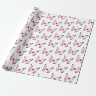 Presente Papel De Embalagem De Borboletas