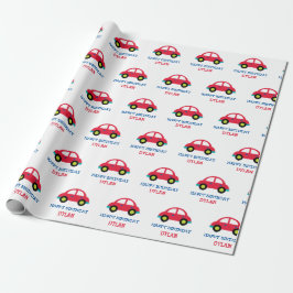 Presente Papel De Embalagem De Carros (Personalizado Para O
