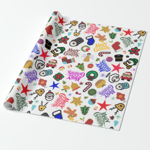 Presente Papel de embalagem de design de Natal