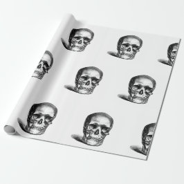PRESENTE PAPEL DE EMBALAGEM DE DIA DAS BRUXAS COM CRÂNIOS H