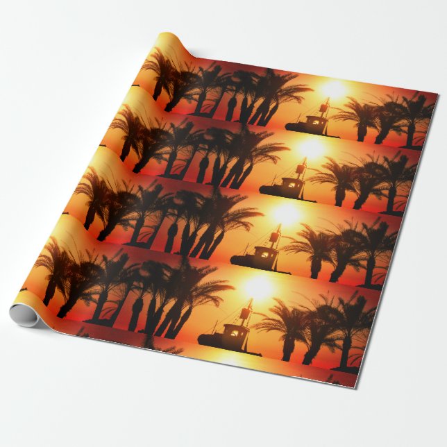 Presente Papel De Embalagem De Férias De Férias, (Desenrolado)