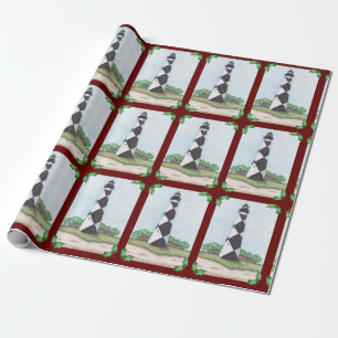 Presente Papel de embalagem de Natal do Farol de Cape Looko