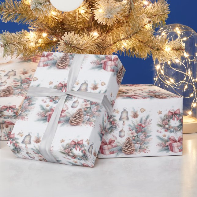 Presente Papel de embalagem de Natal festivo sazonal (Feriados)