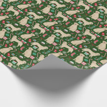 Papel de embalagem de Natal para Ouro