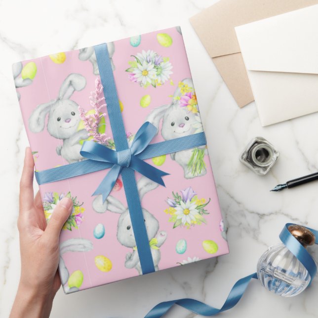 Presente Papel De Embalagem De Ovos De Páscoa Para Coelhinh (Presentear)