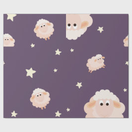 Presente Papel De Embalagem Em Combinação De Lamas E Estrel