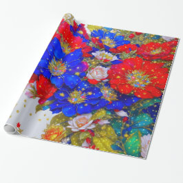 Presente Papel de embalagem floral