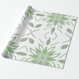 Presente Papel de embalagem floral