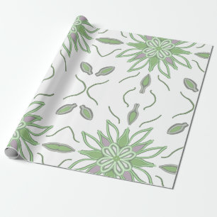 Presente Papel de embalagem floral
