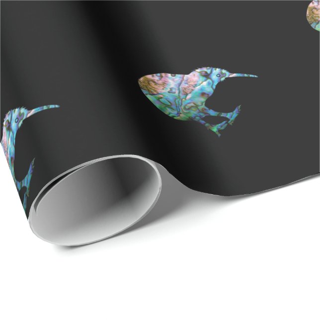 PRESENTE PAPEL DE EMBALAGEM KIWI PAUA DA NOVA ZELÂNDIA (Ponta do rolo)