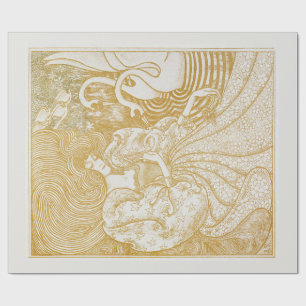 PRESENTE PAPEL DE EMBALAGEM: MULHER COM SUANS: JAN TOOROP