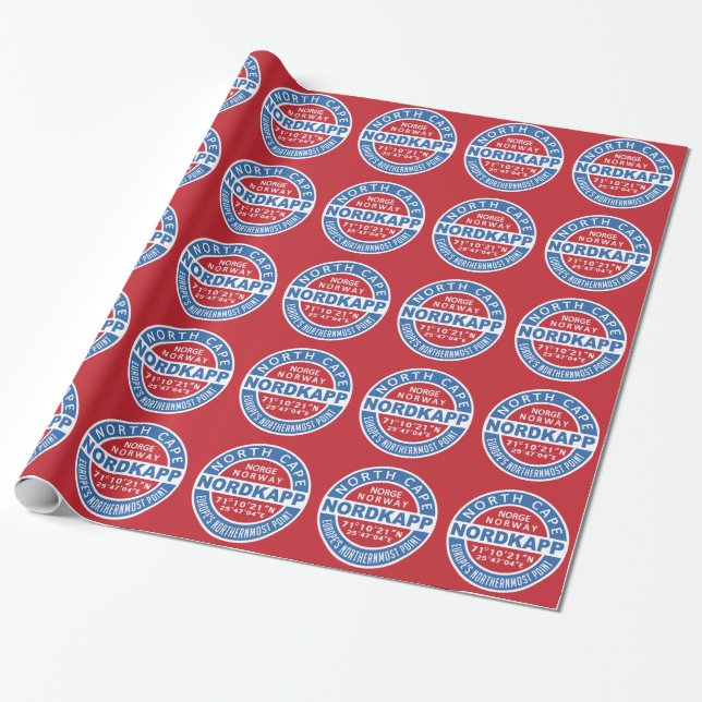 Presente Papel de embalagem NORDKAPP Noruega (Desenrolado)