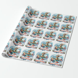 Presente Papel De Embalagem Para Aviões Voadores
