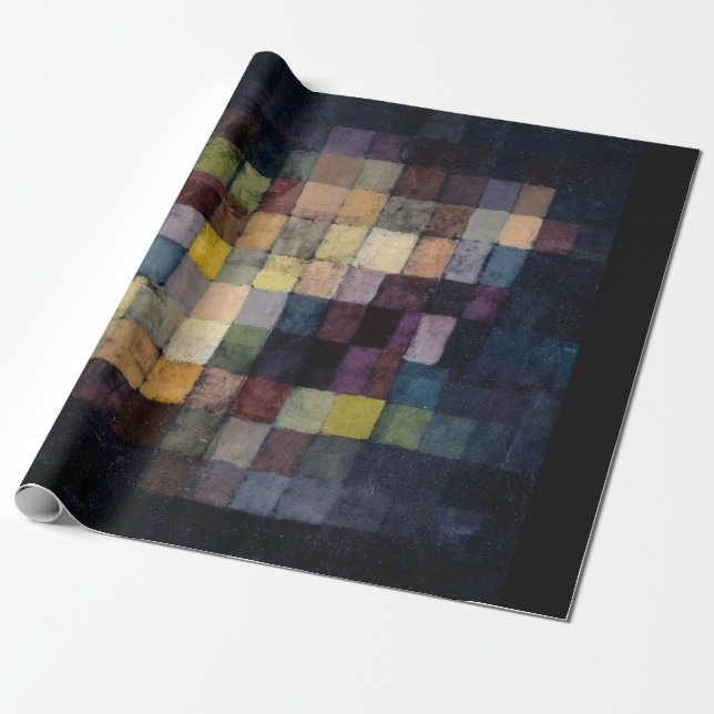 PRESENTE PAPEL DE EMBALAGEM : PAUL KLEE : ANTIGO SOM : 1925 (Desenrolado)