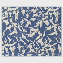 PRESENTE PAPEL DE EMBALAGEM: PIGENS EM BRANCO + AZUL : 1928