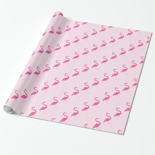 Presente Papel De Embalagem Rosa Flamingo