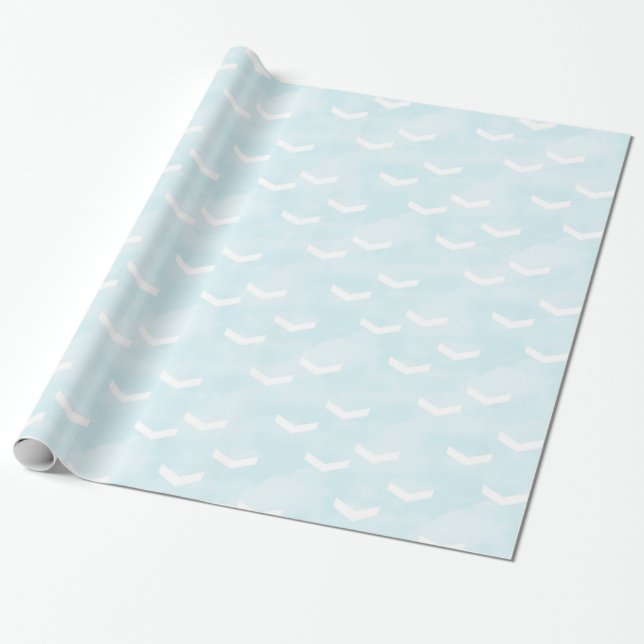 Presente Papel De Embalagem "Setas No Céu" (Desenrolado)