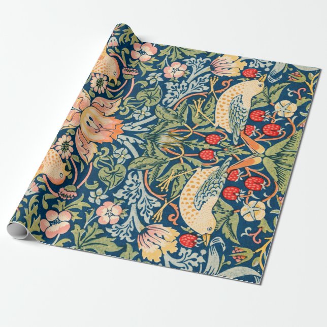 PRESENTE PAPEL DE EMBALAGEM: WILLIAM MORRIS : (Desenrolado)