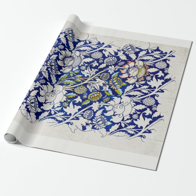 PRESENTE PAPEL DE EMBALAGEM: WILLIAM MORRIS : WATERCOLOR  (Desenrolado)