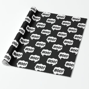 Presente Papel de emblema de palestra do Halloween Boo