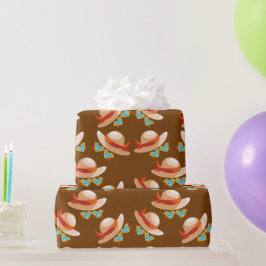 Presente Papel de emblema e óculos solares