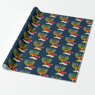 Presente Papel de embrulhamento Chrismukkah feliz