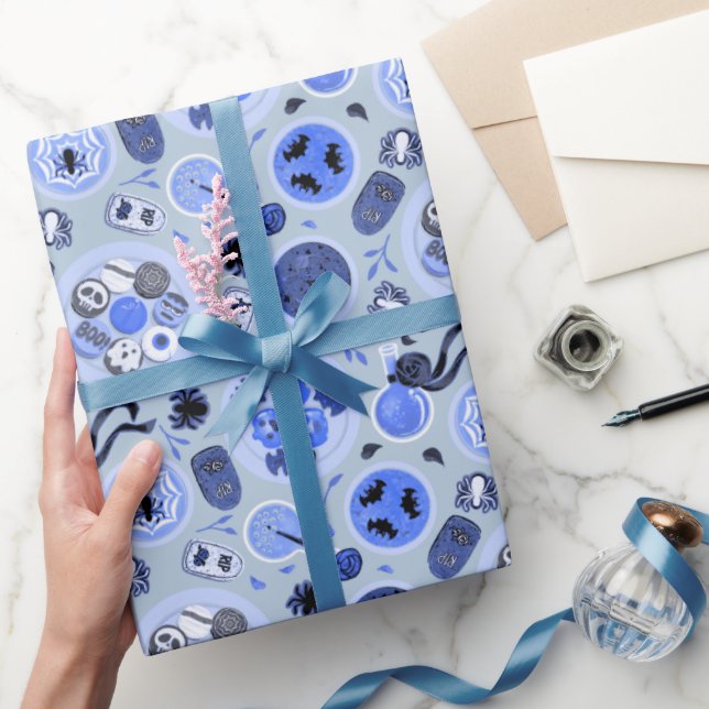 Presente Papel de embrulhamento da festa de chá de Hallowee (Presentear)