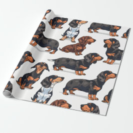 Presente Papel de embrulhamento da parada de Dachshund