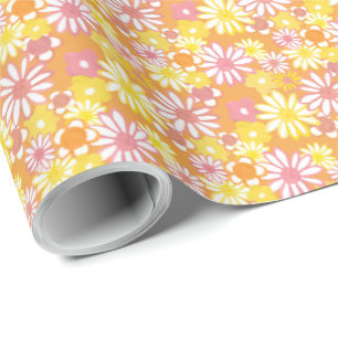 Presente Papel de embrulhamento da Summer Daisies