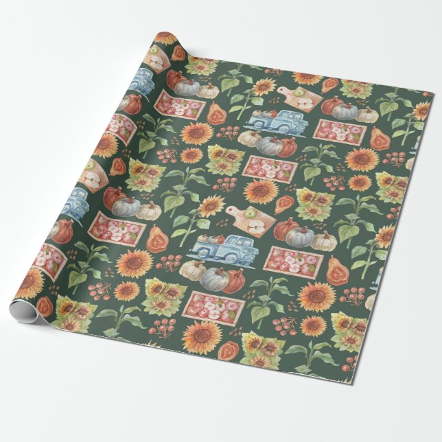 Presente Papel de embrulhamento de ação de graças (Desenrolado)