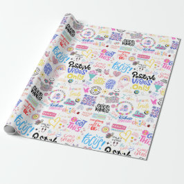 Presente Papel de embrulhamento de afirmações positivas