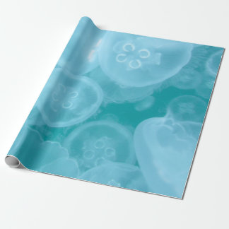 Presente Papel de embrulhamento de águas-vivas transparente