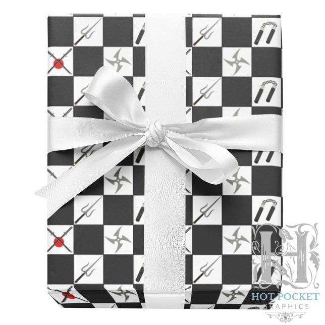 Presente Papel de embrulhamento de artes marciais (Criador carregado)