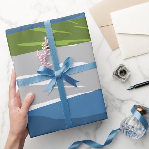 Presente Papel de embrulhamento de bandeiras da Serra Leoa