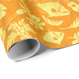 Presente Papel de embrulhamento de Batik no Havaí, na prai