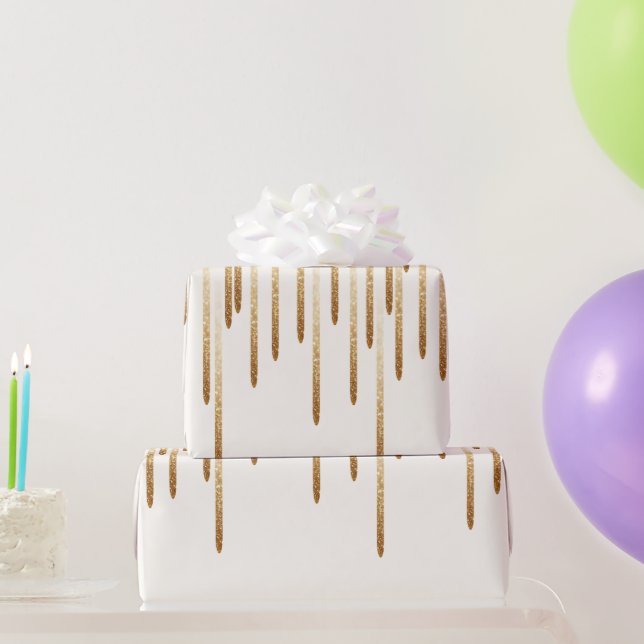 Presente Papel de embrulhamento de chuva com brilho (Presentes para festas)