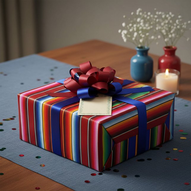 Presente Papel de embrulhamento de fitas de serpentes color (Criador carregado)