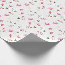 Papel de embrulhamento de flores de Magnolia, cor-