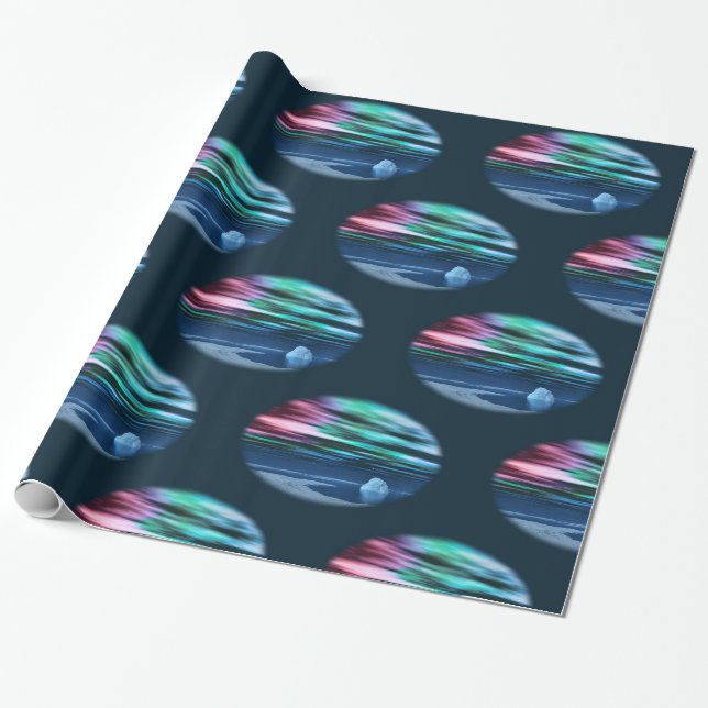 Presente Papel de embrulhamento de natal da madrugada (Desenrolado)