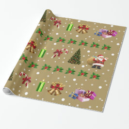 Presente Papel de embrulhamento de noel Joyeux